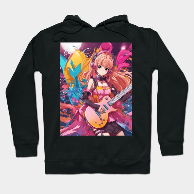 SoundScapes of Anime Hoodie by animegirlnft